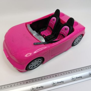 Velké růžové auto pro Barbie a další reHračky